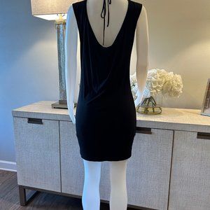 Haut BCBGMAXAZRIA En Jersey Noir - Manches Transparentes Longues - Taille S - Neuf Sans étiquettes